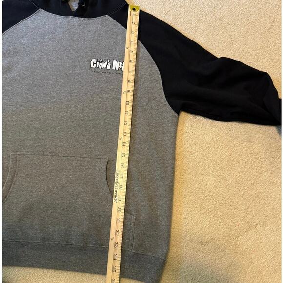 The Crow's Nest Santa Cruz Yacht Harbor Black Gray Hoodie Sweatshirt Unisex SZ S - Picture 6 of 7